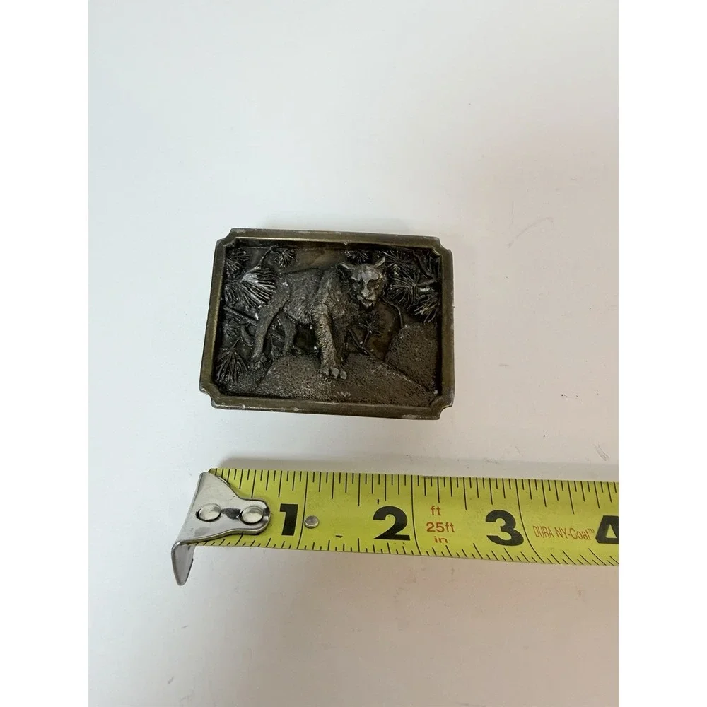 1984‎ Bergamot Cougar Mountain Lion Big Cat Belt Buckle Small